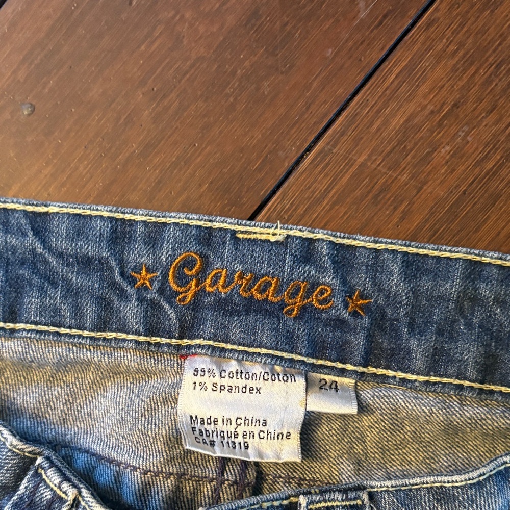 Vintage Garage Women's y2k low Rise Jeans in Blue and Gray - Picture 2 of 3